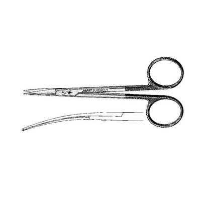 Scissors Iris 4-5/8" Curved Stainless Steel Ea